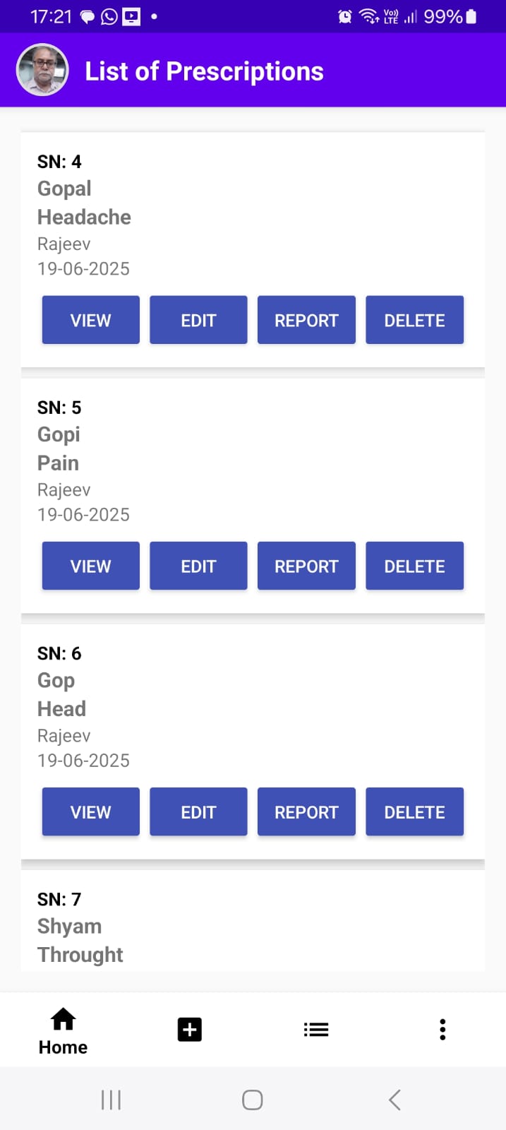 Prescription History